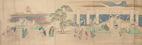 Kabuki Theater by Nonoyama Kōzan, painting, 1822