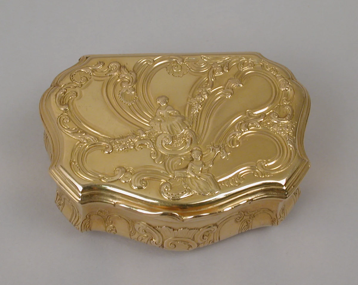 Snuffbox by Jacques Brillant, metalwork, 1739-1740