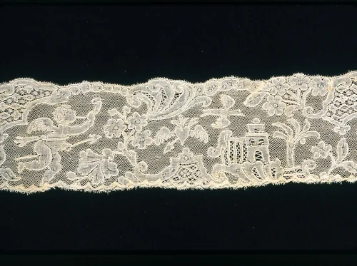 Border by Belgium, Flanders, Mechlin, textile, 1750-1759