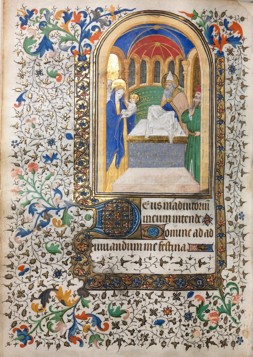 Book of Hours (Use of Paris): Presentation at the Temple by Boucicaut Master, book, 1415-1425