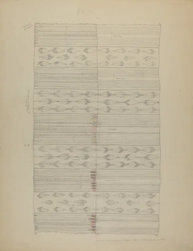 Textile by American 20th Century, index of american design, 1935-1942