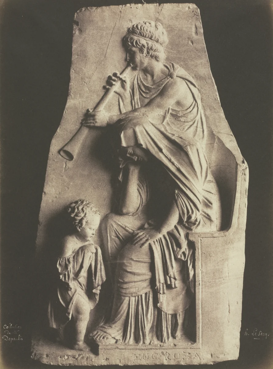 Plaster Cast from the Depaulis Collection by Henri Le Secq, photograph, 1854-1855