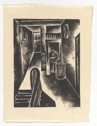 Hallway by Isami Doi, print, 1928