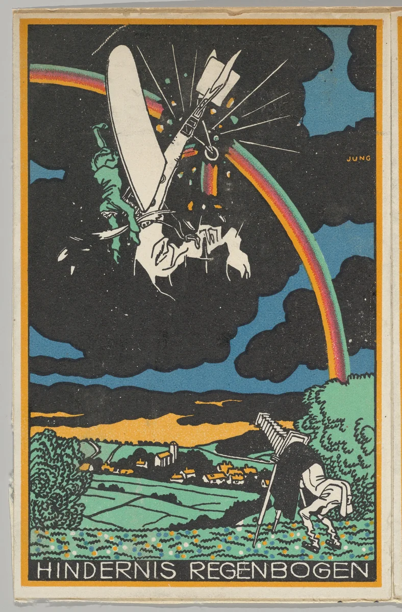 Rainbow Obstacle (Hindernis Regenbogen) by Moriz Jung, print, 1911