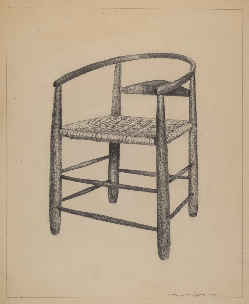 Chair-Round-A-Bout by J. Howard Iams, index of american design, 1937