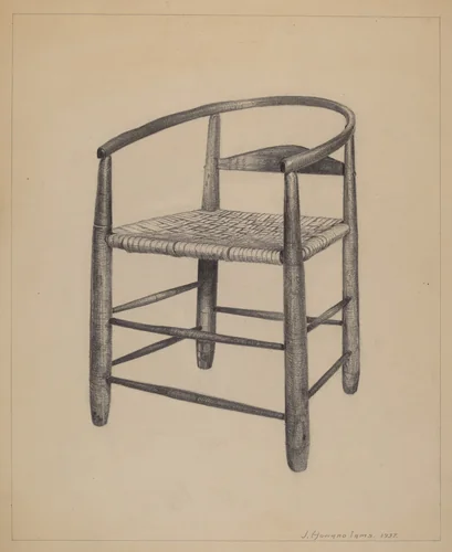 Chair-Round-A-Bout by J. Howard Iams, index of american design, 1937