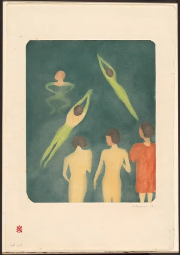 Boys Bathing by Edvard Munch, print, 1896