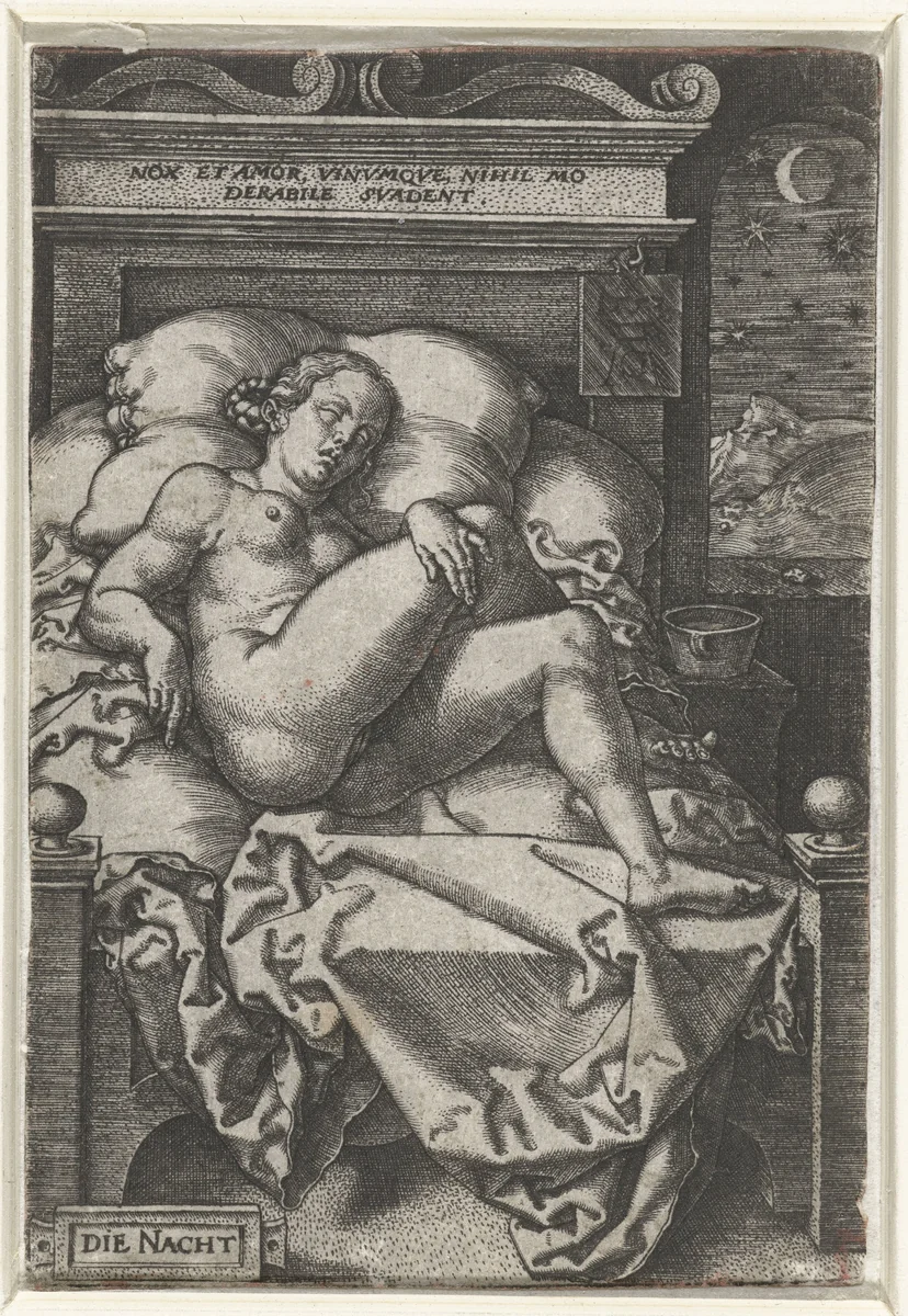 De nacht by Unknown, print, 1553