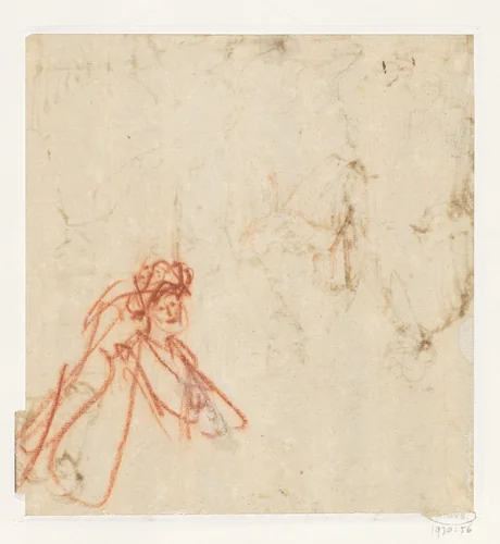 Man met tulband (?) by Aert de Gelder, drawing, 1640-1690