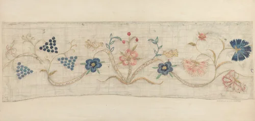 Bed Hanging by Isabella Ruth Doerfler, index of american design, 1942