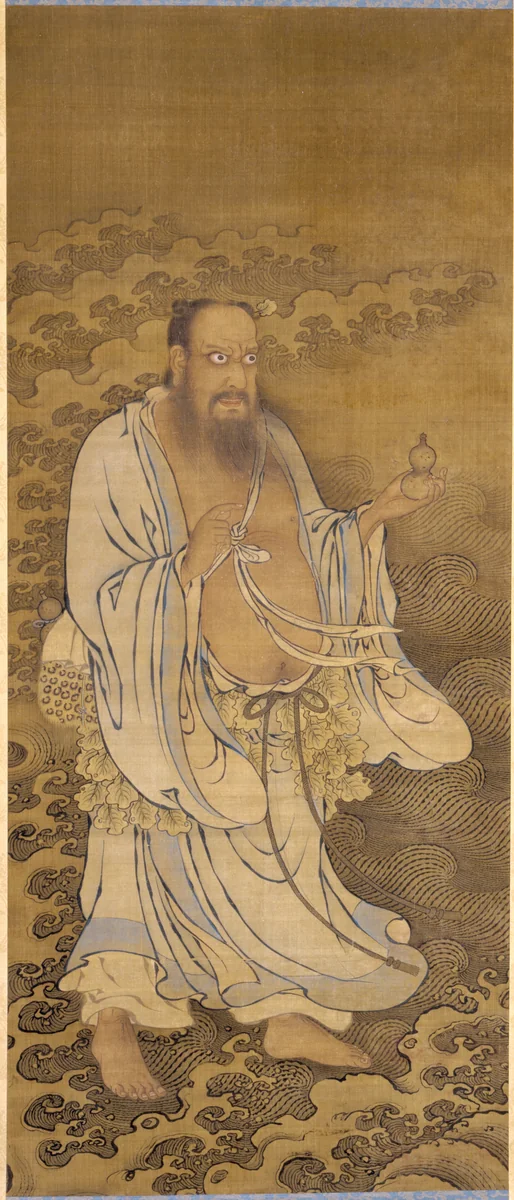 Zhongli Quan Crossing the Ocean by Zhao Qi, painting, 1368-1644