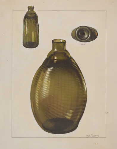 Flask (Pitkin Type) by Charles Caseau, index of american design, 1936
