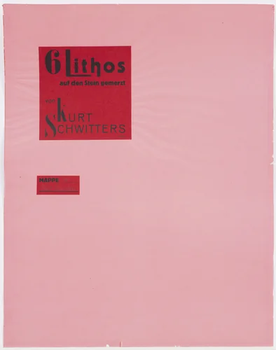 Title page from Merz 3 by Kurt Schwitters, print, 1923