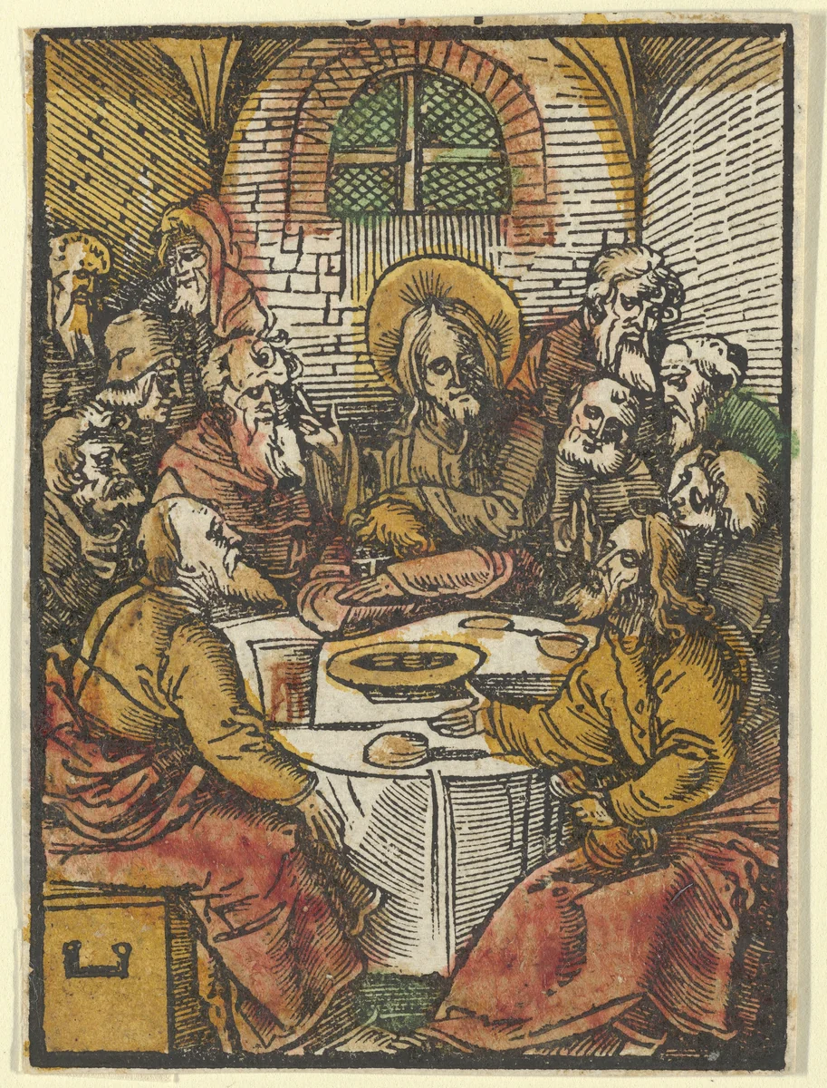 The Last Supper, from Das Plenarium by Hans Schäufelein, print, 1517