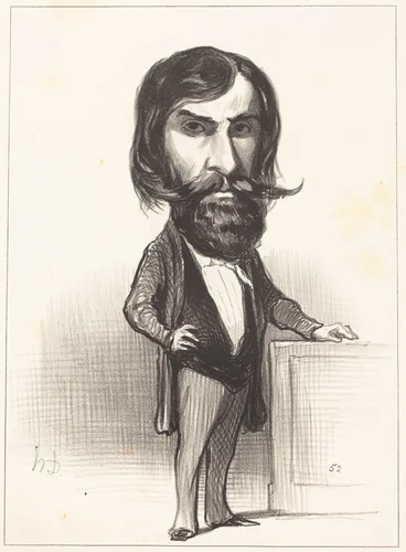 Ch. Ferdinand Gambon by Honoré Daumier, print, 1849