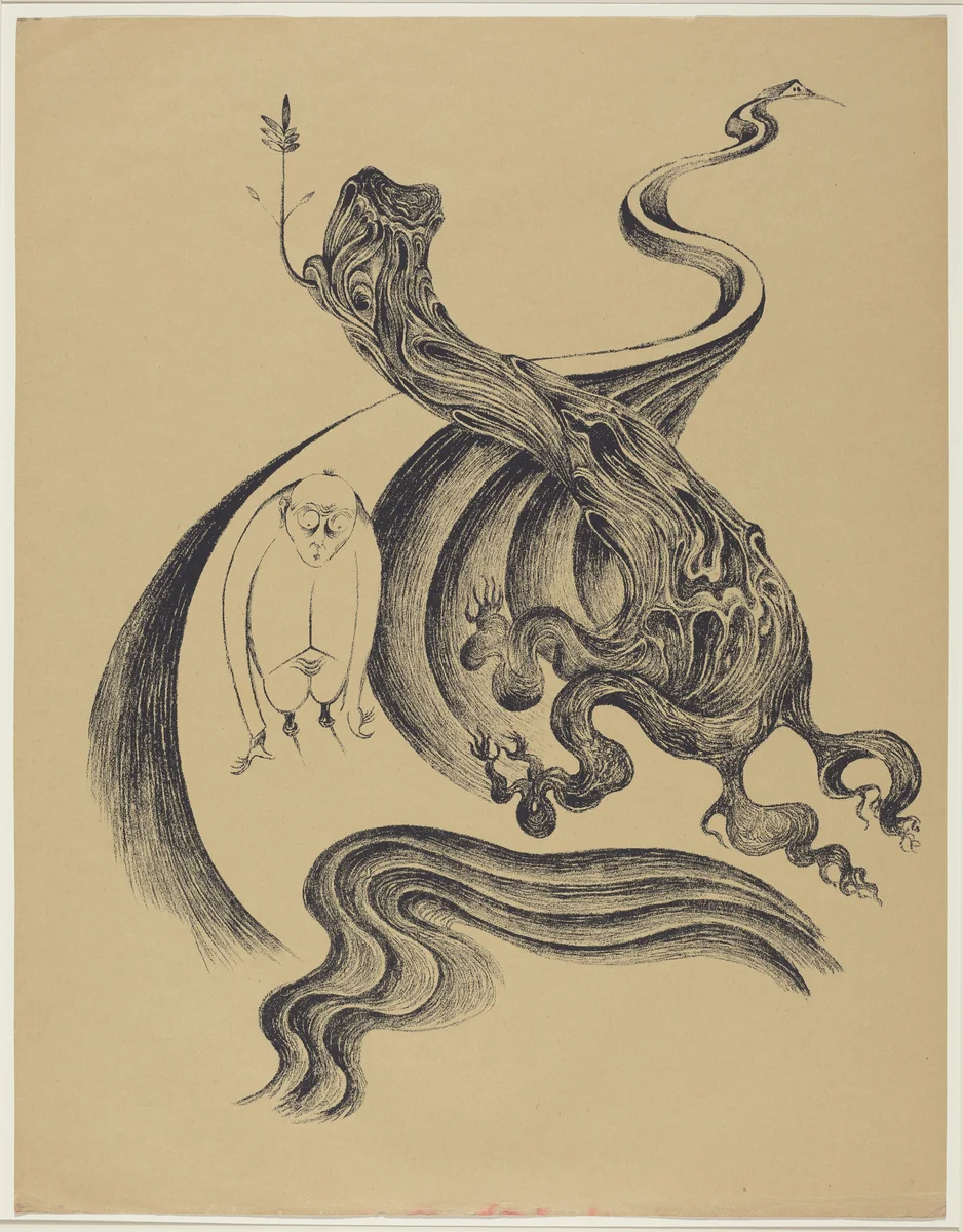 Am Wegende (End of the Road) by Heinrich Hoerle, portfolio, 1920