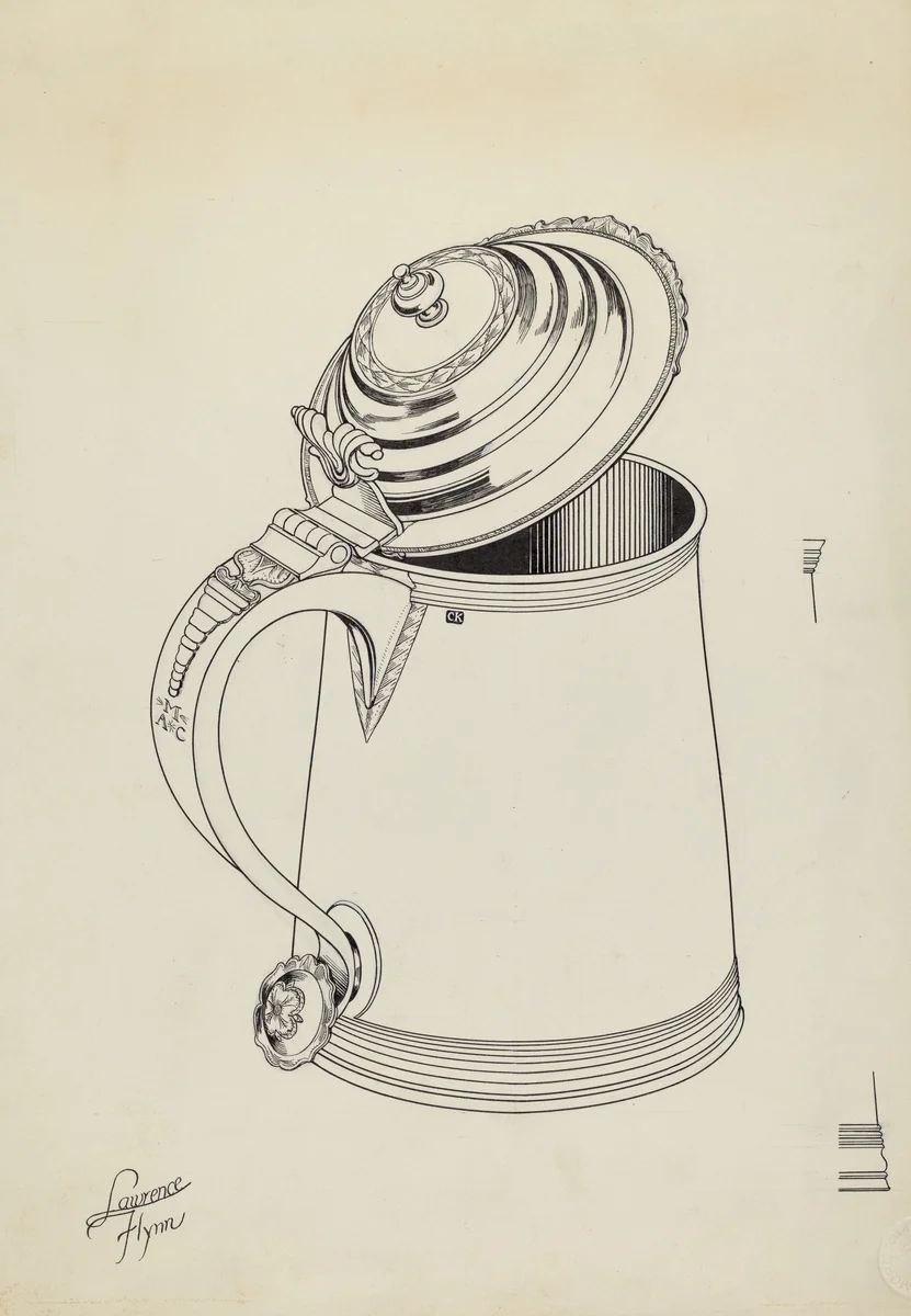 Silver Tankard by Lawrence Flynn, index of american design, 1936