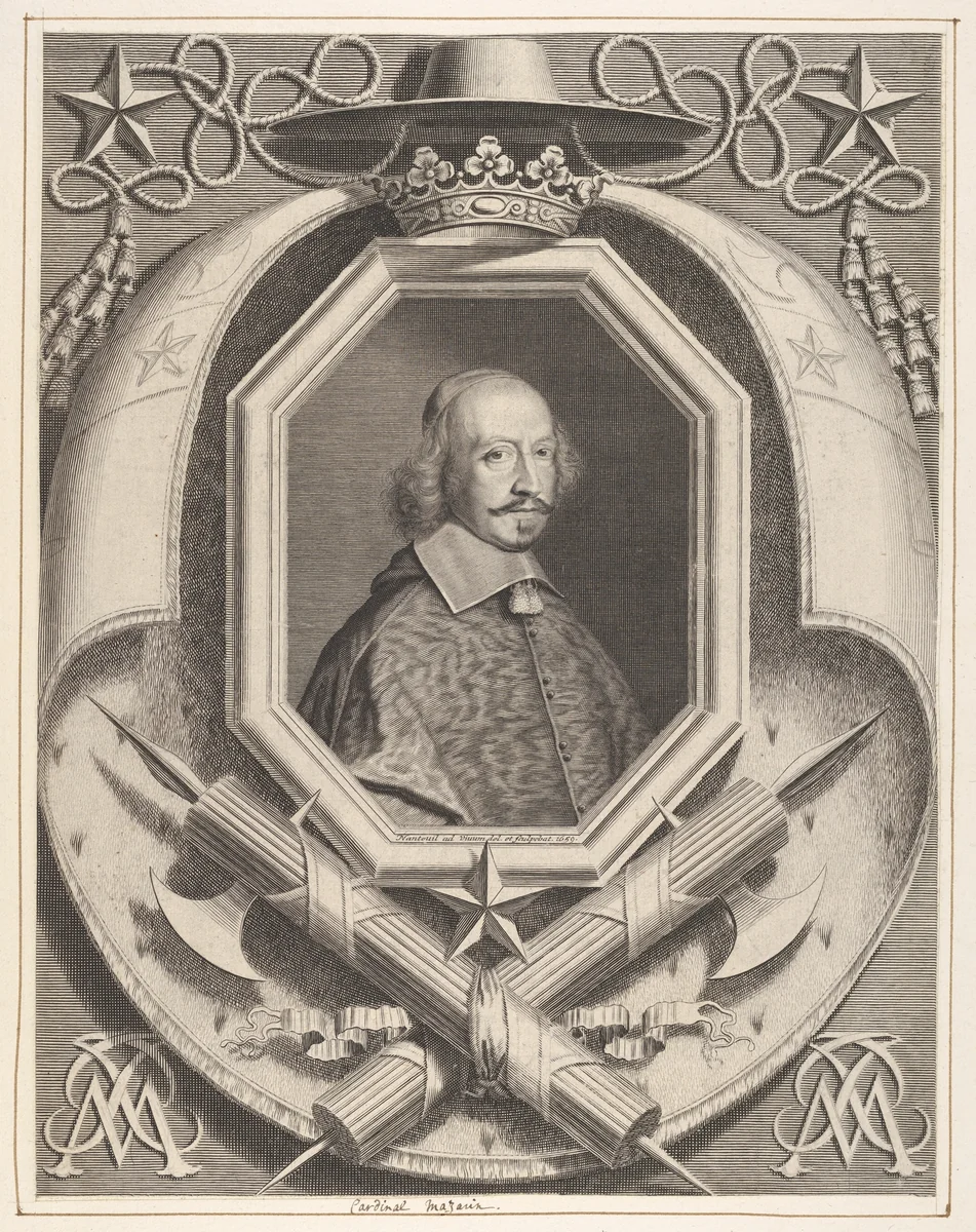 Le Cardinal Jules Mazarin by Robert Nanteuil, print, 1659