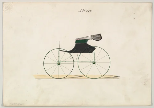 Newport Wagon #570 by Brewster & Co., drawing, 1860-1870