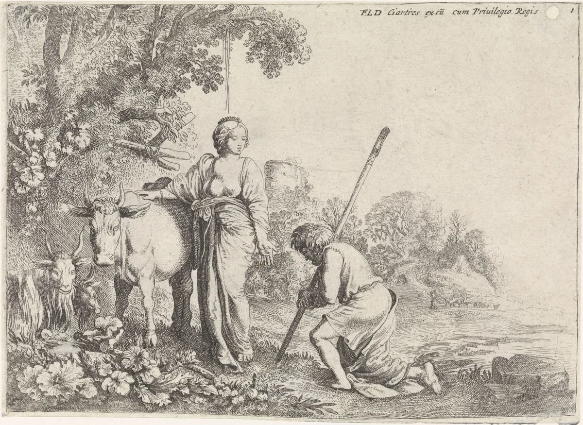 Juno en Argus by Moyses van Wtenbrouck, print, 1618-1628