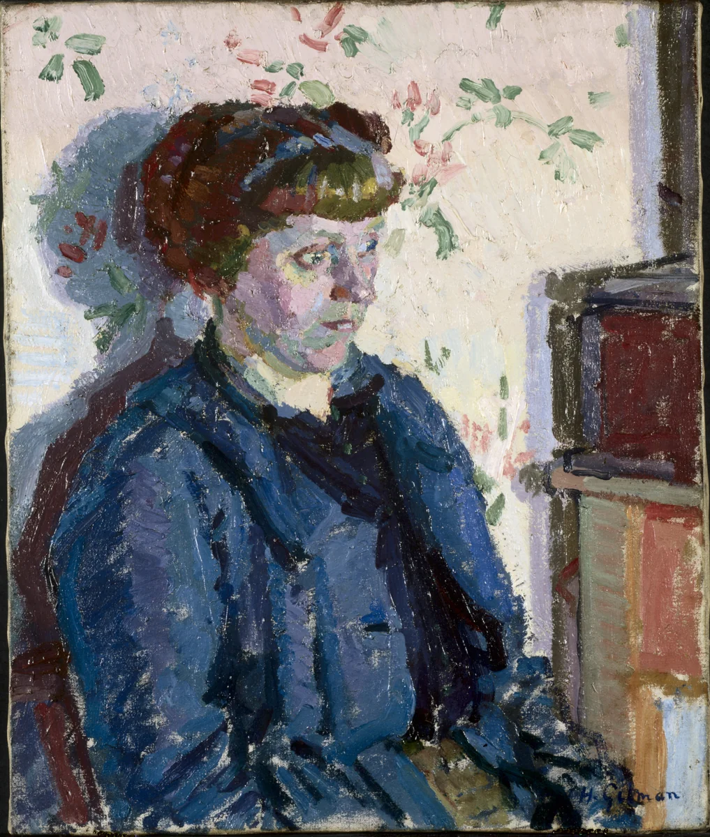 Sylvia Gosse by Harold Gilman, painting, 1908-1918