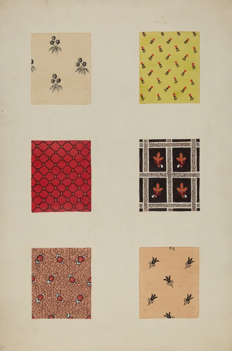 Quilt Patches by Katherine Hastings, index of american design, 1938