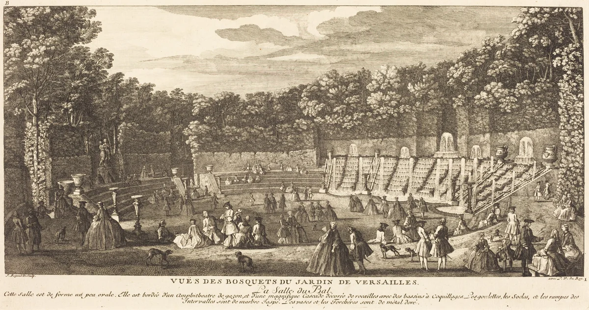 La Salle du Bal by Jean-Baptiste Rigaud, print, 1681-1812