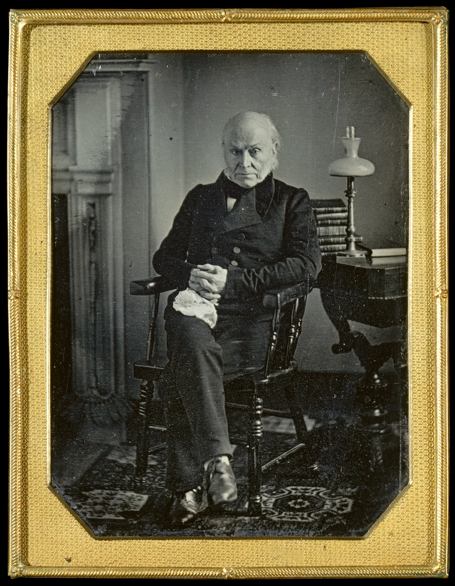 John Quincy Adams by Southworth and Hawes, photograph, 1848-1852
