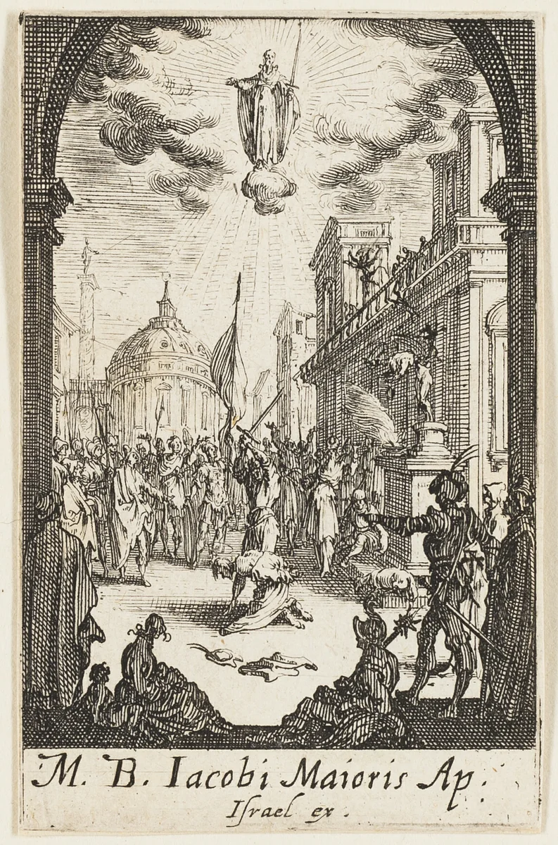 Martyrdom of Saint John, the Major, plate four from The Martyrdoms of the Apostles by Jacques Callot, print, 1612-1635