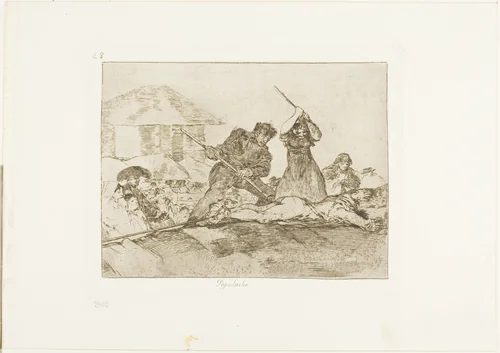 Rabble, plate 28 from The Disasters of War by Francisco José de Goya, print, 1814-1820