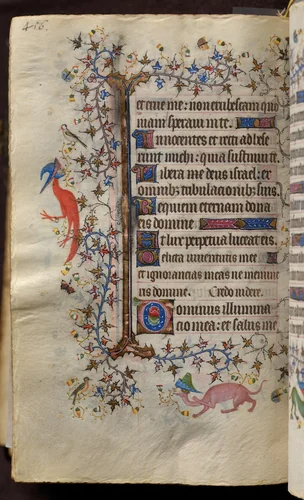 Hours of Charles the Noble, King of Navarre (1361-1425): fol. 222v, Text by Master of the Brussels Initials and Associates, book, 1400-1410