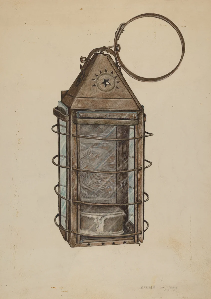 Lantern by Esther Williams, index of american design, 1939