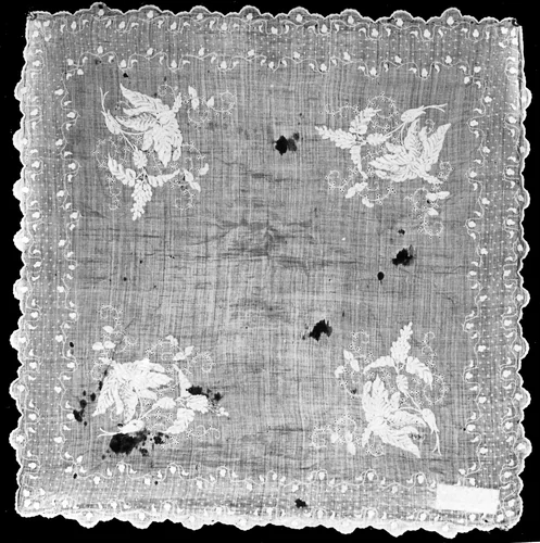 Handkerchief by France, textile, 1825-1875