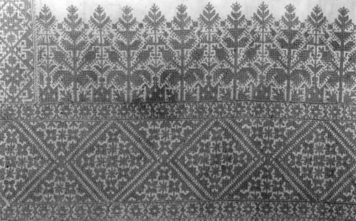 Fragment (From a pillowcase) by Fès, textile