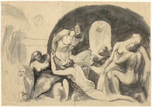 One Cycle of Hell by Henry Fuseli William Blake, drawing, 1750-1850