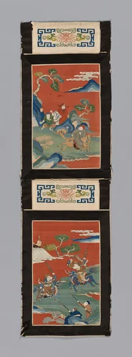 Panel (For a Screen) by China, textile, 1875-1900