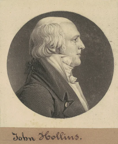 John Hollins by Charles B. J. Févret de Saint-Mémin, print, 1804