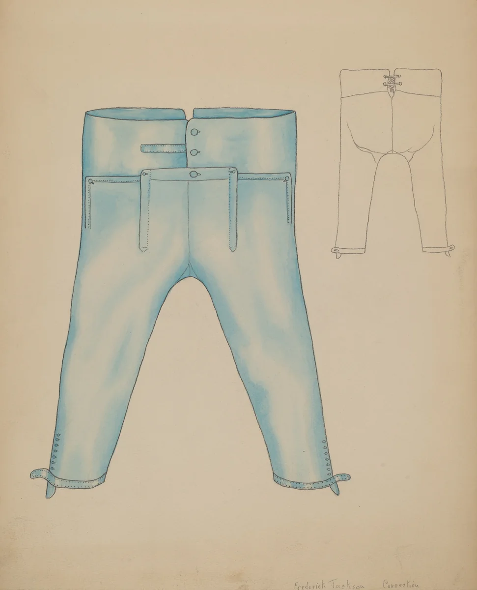 Knee Pants by Frederick Jackson, index of american design, 1936