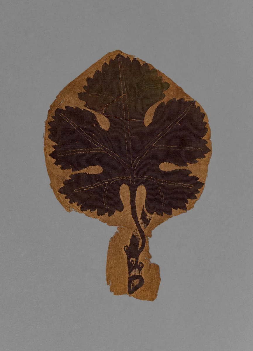 Grape Leaf from a Curtain by Unknown, textile, 400-599