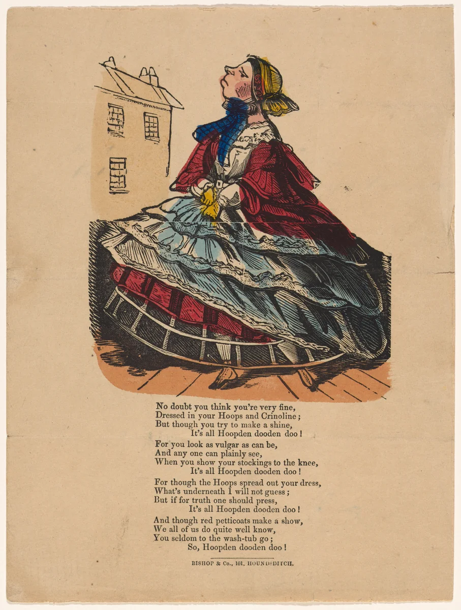 Comic Valentine (Crinoline) by anonymous, other, 1835-1845