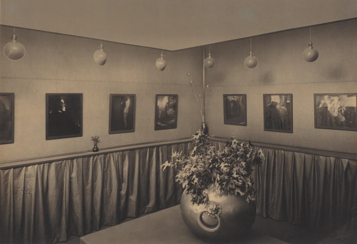 First Steichen Exhibition, Main Room—Photo-Secession Gallery by Alfred Stieglitz, photograph, 1906