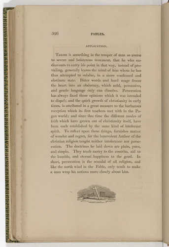 Tailpiece (page 326) from The Fables of Aesop by Thomas Bewick, illustrated book, 1818