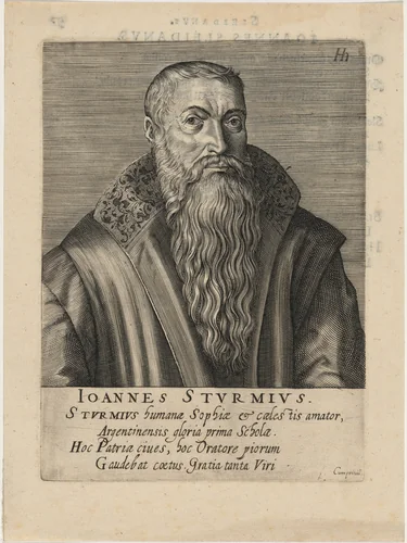 Joannes Sturmius by Hendrik Hondius I, print, 1603