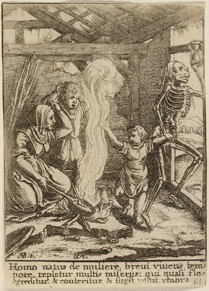 The Child and Death by Wenceslaus Hollar
Hans Holbein the younger, print, 1651