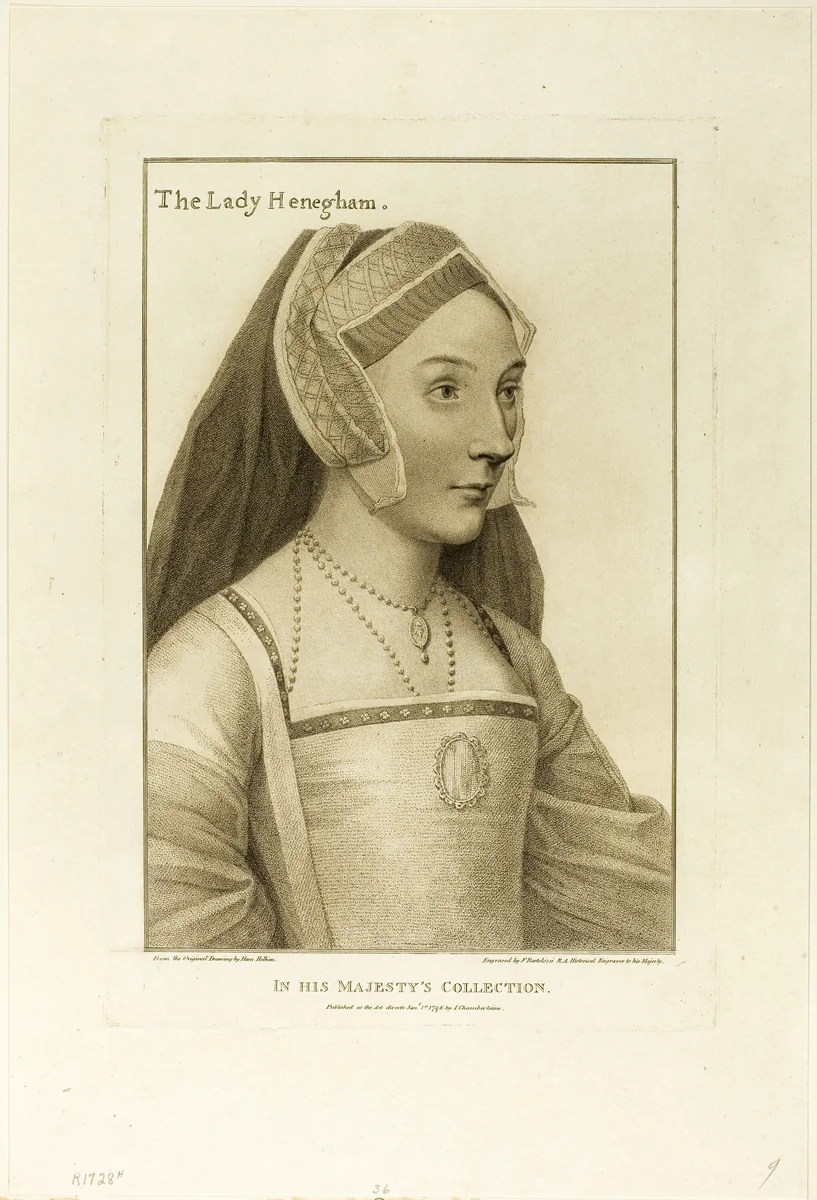 The Lady Henegham by Francesco Bartolozzi, print, 1796