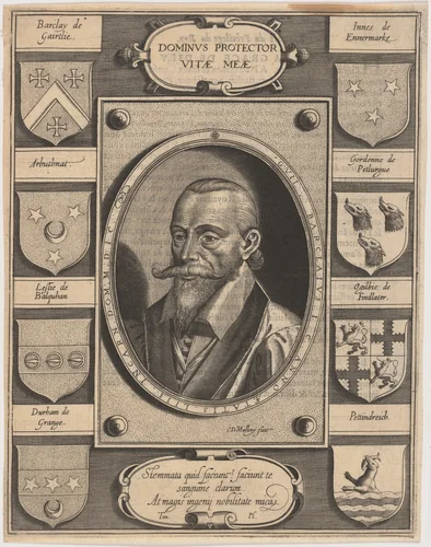 William Barclay by Karel van Mallery, print, 1571-1635