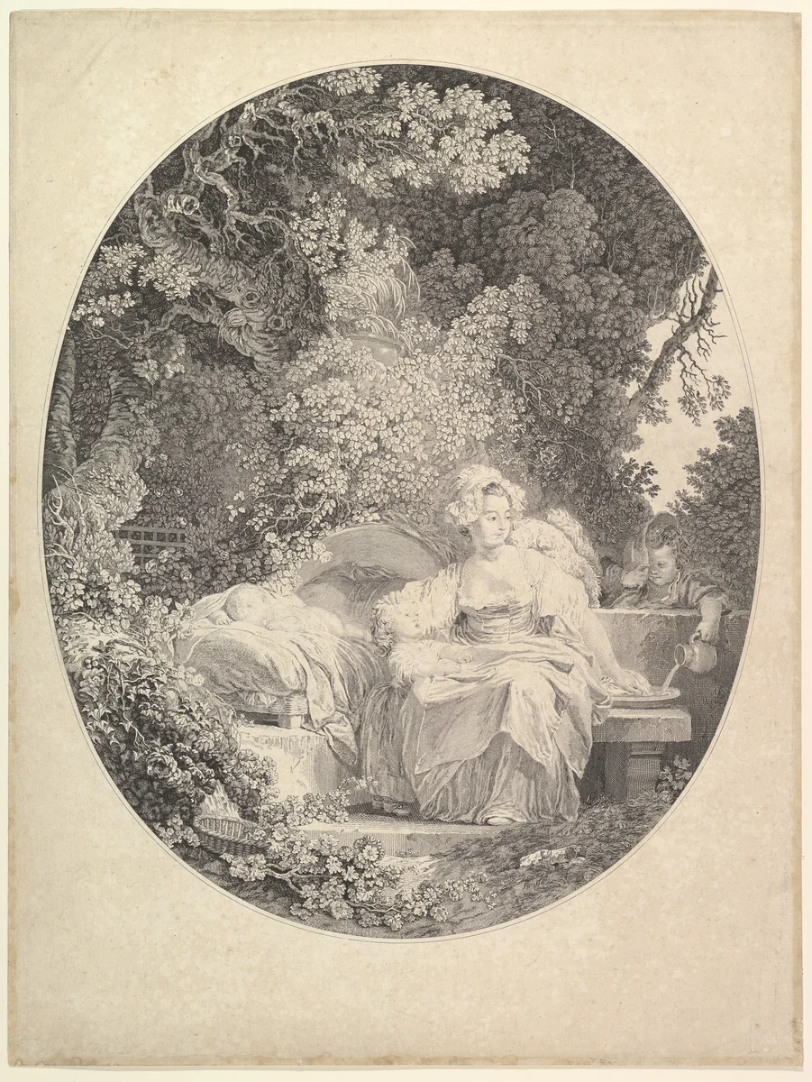 La Bonne Mere by Nicolas de Launay, print, 1750-1792