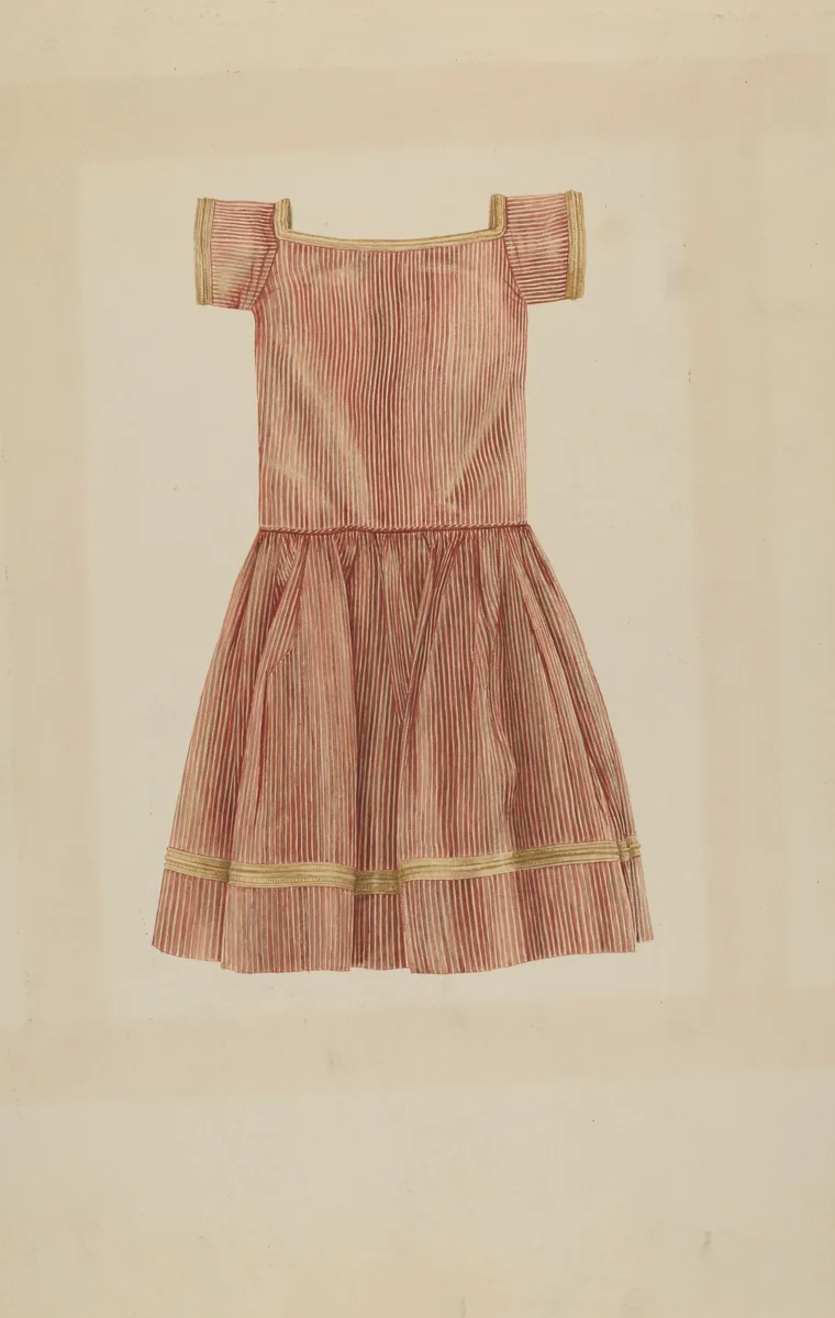 Child's Dress by Lucien Verbeke, index of american design, 1938