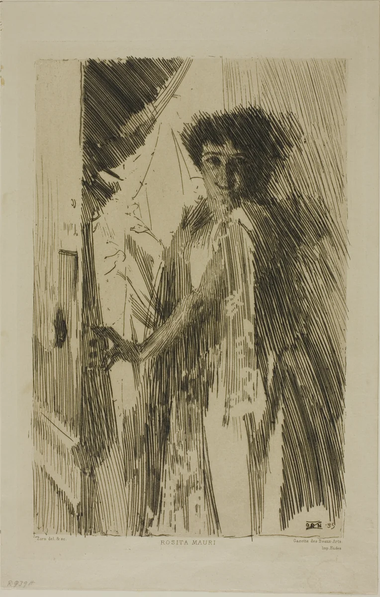 Rosita Mauri by Anders Zorn, print, 1889