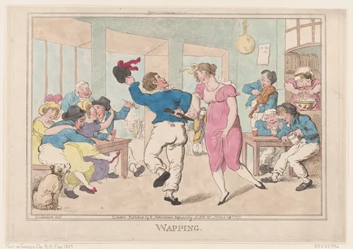 Wapping by Thomas Rowlandson, print, 1807